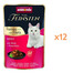 ANIMONDA Vom Feinsten Fines mit Filets Nassfutter mit Rind und Putenfilet für adulte Katzen 12x85g