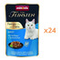 ANIMONDA Vom Feinsten Fines mit Filets Nassfutter mit Geflügel und Seelachsfilet für adulte Katzen 24x85g