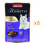 ANIMONDA Vom Feinsten Fines mit Filets Nassfutter mit Wild und Putenfilet für adulte Katzen 6x85g