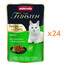 ANIMONDA Vom Feinsten Fines mit Filets Nassfutter mit Kaninchen und Hähnchenfilet für adulte Katzen 24x85g
