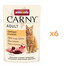 ANIMONDA Carny Nassfutter Geflügel-Cocktail für adulte Katzen getreidefrei 6x85g