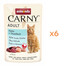 ANIMONDA Carny Nassfutter mit Huhn und Thunfisch für adulte Katzen getreidefrei 6x85g