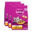 WHISKAS Steril Trockenfutter mit Huhn für Katzen 3x3,8 kg