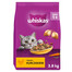 WHISKAS Trockenfutter mit Huhn für adulte Kaztzen 3x3,8 kg