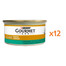 GOURMET Gold Nassfutter Pastete mit Kaninchen für adulte Katzen 12x85 g