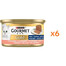 GOURMET Gold Nassfutter mit Lachs Mousse für adulte Katzen 6x85g