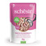 SCHESIR Nassfutter Thunfisch Huhn und Schinken in Gelee für Katzen 6x85 g