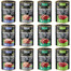 SUPER RAFI Nassfutter Mix 4 Geschmacks für adulte Katzen getreidefrei 12x400g