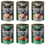 SUPER RAFI Nassfutter Perlhuhn und Entenherzen & Gans und Putenleber für sterilisierten Katzen 6x400g
