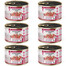 SUPER RAFI Mini Nassfutter mit Kalb und Gänseherzen für adulte kleine Hunderassen getreidefrei 6x185g