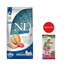 FARMINA N&D Ocean Dog Adult Mini Lachs, Kabeljau, Melone 7 kg + Snack Dental Treat Pork Mini 60 g GRATIS!