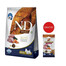 FARMINA N&D Brown Dog Adult Mini Lamb, Spirulina, Carrot 5 kg + Snack Dental Treat Coat Lamb Mini 60 g GRATIS!