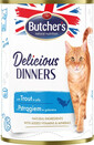 BUTCHER'S Delicious Dinners Katzenfutter, Stücke mit Forelle in Gelee 400g