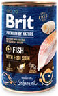 BRIT Premium by Nature Fish&Fish Skin 400 g Fisch und Fischhaut natürliches Hundefutter