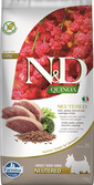 N&D Quinoa Dog Neutere Adult Mini duck, broccoli & asparagus 7 kg kaczka, brokuł i szparagi dla psów po kastracji