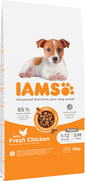 IAMS for Vitality für Welpen kleiner und mittelgroßer Rassen mit frischem Huhn 12 kg