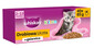 WHISKAS Junior Nassfutter mit Huhn, Ente, Geflügel und Pute in Gelee für Kätzchen 40x85g