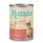 KATIDO Adult Cat Beef Nassfutter Rind mit Lachsöl für Katzen 400 g
