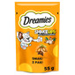 DREAMIES ShakeUps Multivitamins Snacks mit Huhn Ente Katzenminze knusprig für Katzen 55g