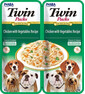 INABA Dog Twin Huhn, Gemüse in Brühe für Hunde 2x40 g