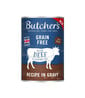 BUTCHER'S Original Rezept in Soße, Hundefutter, Teilstücke mit Rindfleisch in Soße, 400g